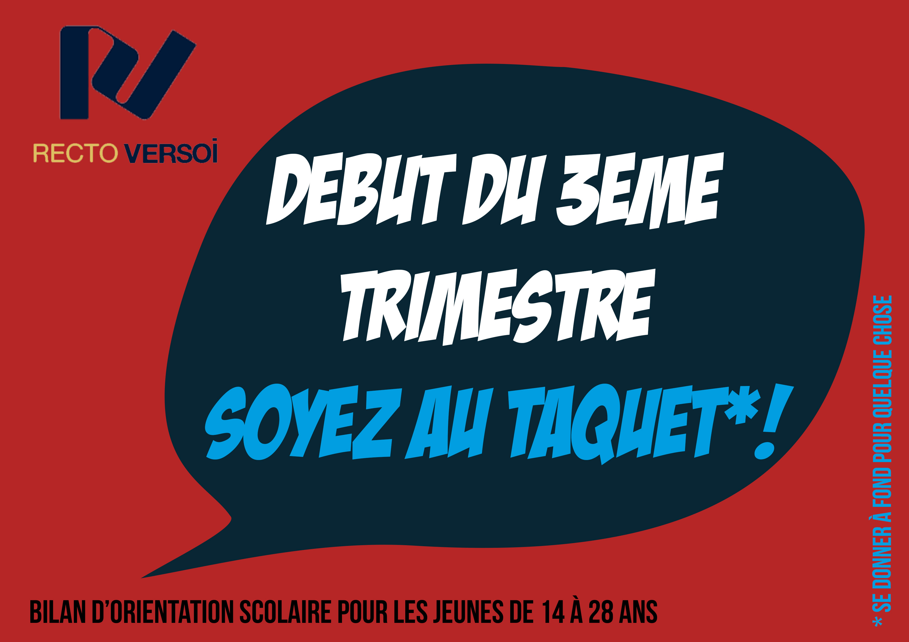 Début du 3ème trimestre, soyez au taquet ! 