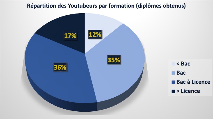 Graphique des différents niveaux de formations