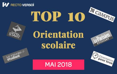 Le TOP 10 des articles sur l'orientation scolaire - mai 2018 